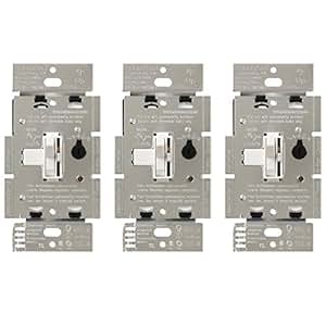 Lutron TGCL-153P-WH-3 Toggler 150W Single-Pole/3way LED Dimmer Switch