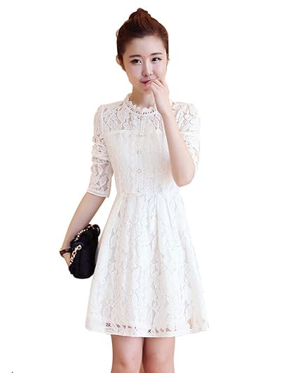 Amazon ノーブランド ワンピース レディース ドレス レース A