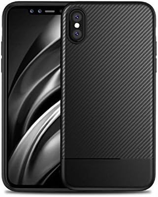 SVIMO Flexible TPU Shockproof Protective Case for iPhone X (Ebony Black)