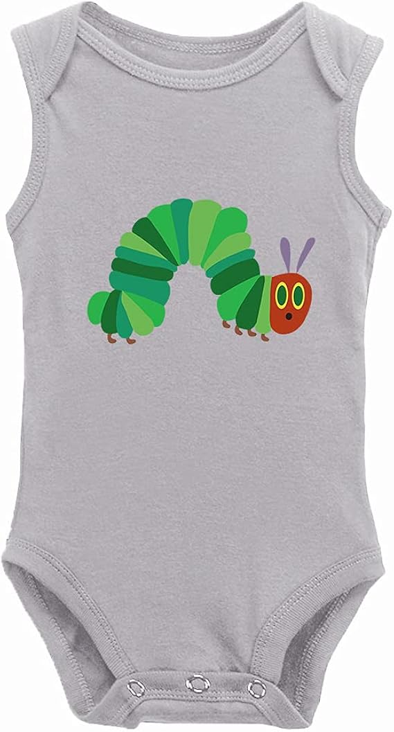 Amazon Co Jp ベビー服 飢えた毛虫 ロンパース 袖なし 歩行服 男の子 女の子 夏ノースリーブパースカバーオール綿赤ちゃん プレゼント出産祝い 服 ファッション小物