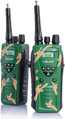 FULUNTECH Intercom Electronic Walkie Talkies Toy Interphone for Children Parent-child Interaction 2pcs Camouflage Green