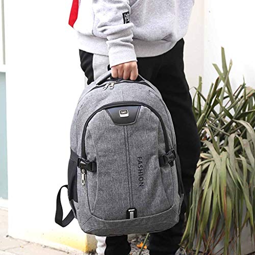BEAUTYVAN Travel Laptop Backpack,Business Anti Theft Slim Durable Laptops Backpack with USB Charging Port Grey (Grey)