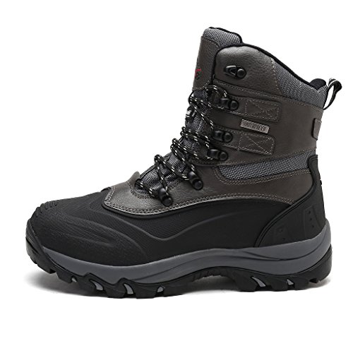 Men's Insulated Waterproof Construction Rubber Sole Winter Snow Skii