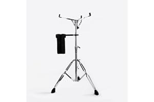 Vaisoeny Snare Drum Stand，Snare Stand with Drum Sticks Holder,Double Braced Adjustable Extended Height 29.5" to 47", Drum Pad Stand for 10-15 Inches Snare Drum and Practice Pad (V-EJGJ001)