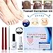 Ingrown Toenail Corrector Kit, Pedicure Tools, LuckyFine 6pcs Nail File Elastic Patch Straightening Clip Nail Glue Toe Nail Care Pedicure Tool