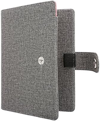 MoKo RFID Blocking Passport Holder PU Leather Wallet Case Cover - Light Gray