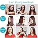Ovonni Curling Iron Brush, Dual Voltage 1 Inch Ceramic Tourmaline Ionic Hot Curler Brush, Professional Instant Heat Up Temperature Controls Heated Brush Styler for Long Hair with Traveling Bag (Blue)
