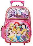 Princess Cinderella Belle Rapunzel Ariel 16 inches Large Rolling Backpack