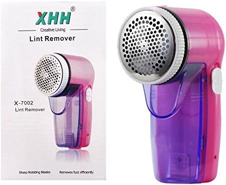 Kanff Rechargeable Lint Remover Fabric Sweater Defuzzer Fabric Lint Remover Clothes Shaver/Puller/Remover Lint Shaver Pink