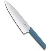 Victorinox Swiss Modern Chef's Knife - Kitchen Knife for Cutting Meat, Fruit & Vegetables - Premium Kitchen Accessories - Blu