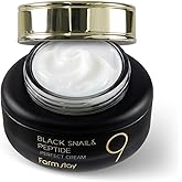 FARMSTAY Black Snail & Peptide 9 Perfect Cream, Snail Mucin Moisturizer for Elastic & Glow Skin, Hydrating & Nourishing, Anti-aging, Skin Barrier Repair, gift for Women Korean Skin Care 1.85 Fl. Oz