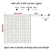 Curtains Icicle Lights with UL Certified Low Voltage Adapter and Remote & Timer, 448 LED 9.8x9.8ft Fairy Lights for Wedding Backdrop Christmas Holiday Party Window Decorations by AOFOX (Warm White)