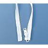 YKK-10-Boat-Top-Zipper-White-24-Inch-Seperating-Double-Metal-Tab-Slider