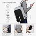 PORUARY Business Laptop Backpack Fit Under 17 Inch Laptop Anti Theft Backpack with USB Charging Port Lightweight College Students Book Bag Water Resistant Computer Work Bag for men Notebook Macbook