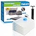 8 Packs Travel Vacuum Storage Bags, Portable Compressed Space Saver Bags Roll-Up Zipper Vacuum Bags