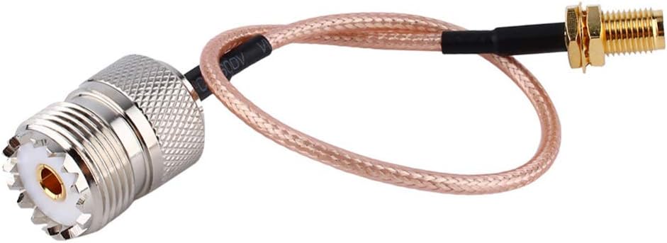 TengKo Handheld Antenna Adapter Cable SMA Female to UHF SO-239 Female Connectors 6'' for Wouxun Baofeng Quasheng Linton Connects UHF Base and Mobile Antennas - Image 3
