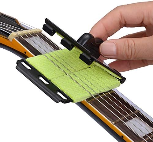Dual Guitar String and Fretboard Cleaner for Electric and Acoustic Guitars Instruments Accessories (Green)