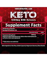 Keto Diet Pills - Pérdida de peso, Suplemento de quemador de grasa - 1200 mg...