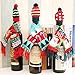 4 Pack Christmas Wine Bottle Decoration,Kicpot Knitted Scarf & Hat Set for Merry Christmas Ornaments Supplies