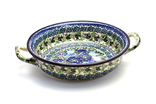 Click Here to See More Images Polish Pottery Baker - Round with Handles - Medium - Unikat Signature - U4520