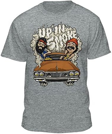 Cheech & Chong's up in Smoke Funny Weed Official Movie T-Shirt Athletic Heather