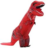 Perfect Jurassic park dinosaur giant t-rex dinosaur inflatable costumes for Adults Red CS