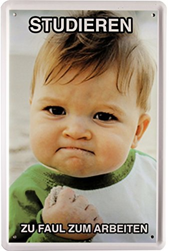 Tin Sign Comic Saying Baby 20 x 30 cm Retro Tin Sign 1270