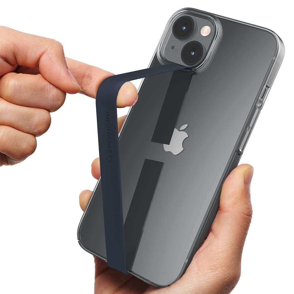 Sinjimoru Ultra Slim Phone Loop - Finger Holder & Grip for iPhone & Samsung Cases - Navy — image 1
