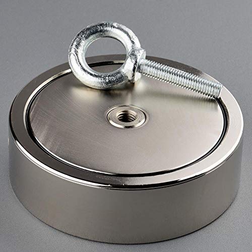 Mutuactor Double Sides Combined 4200lb Vertical Magnetic Pull Force Neodymium Recovery Salvage Fishing Magnet - Thumbnail 7