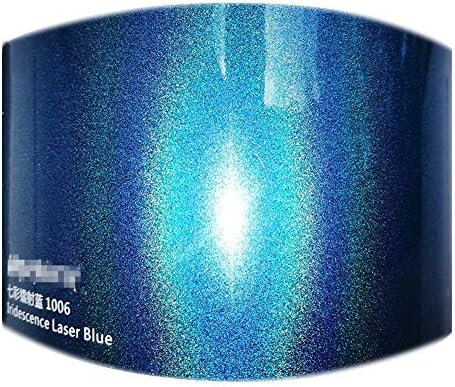 車のウィンドウフィルム 1 52x9m虹色ブルークロームビニールラップフィルムカーボディステッカーエア無料バブル車の装飾ステッカーフィルムシート バースデー 記念日 ギフト 贈物 お勧め 通販 Color 1 52 9m Size Blue