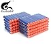 CLOURF 100 Pcs 7.2cm Foam Darts for Nerf N-strike Elite Series (Blue)