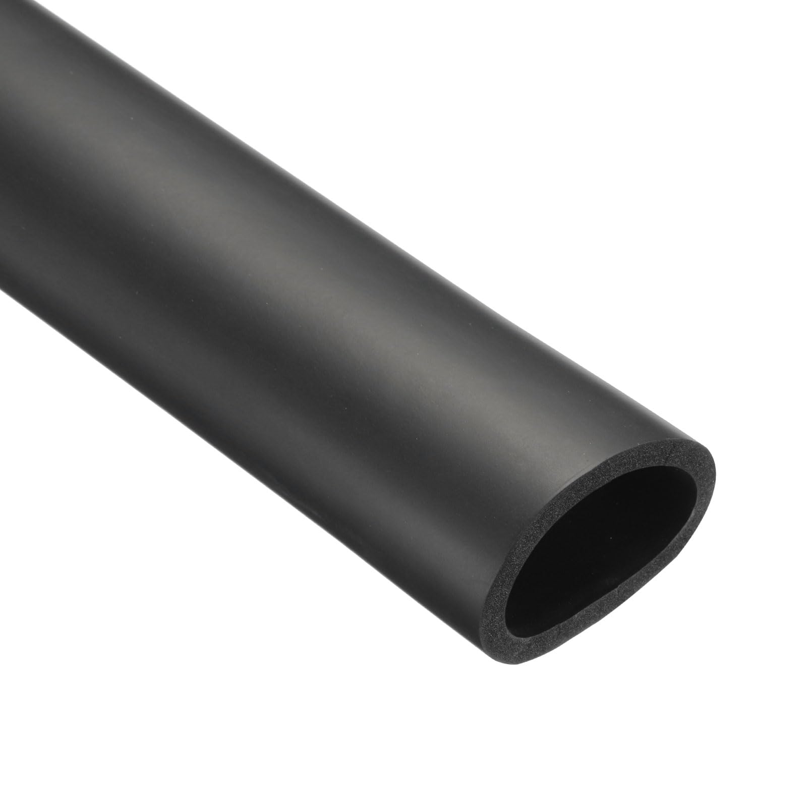 Rebower 50mm ID Pipe Insulation Tubing 7mm Thick Heat Preservation Foam Tube, [for Plumbing Freeze Protection Exercise Handle] - 64mm OD/6ft/Black