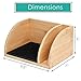 Mazonia Caddy for Chemex Coffeemaker – Luxurious Bamboo Wood Coffee Maker Tray With Filter Holder, Silicone Heat Pad & Black Dishwasher Safe Drying Mat – Decorative Pour Over Coffee Maker Stand