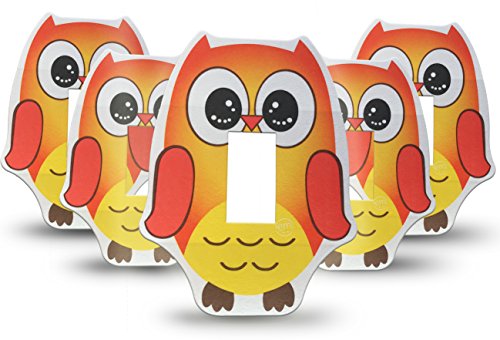 5 Owl CGM Guards- Dexcom Adhesive Tape, Adhesive Patch,Long Lasting, biocompatable, Waterproof,Stays on for 1-4 Weeks. for Managing Type 1 and Type 2 Diabetes.