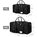 ZUMIT 45L Travel Duffel Bag Mens Womens Large Foldabling Luggage Water-resistant Super Lightweight Shoulder Suitcase Holdall Tote Handbag Brief Case Black #806-S