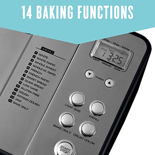 Breadman 2 lb Professional Bread Maker, Stainless Steel, BK1050S (Certified Refurbished)