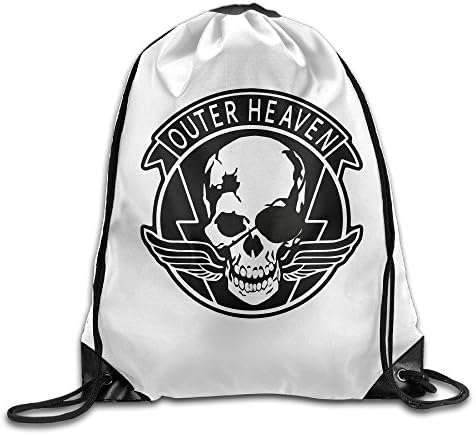 Heaven Gear Blinkers Wing GXGML Print Rucksack Bags Unisex Fashion Drawstring Shoulder Backpacks Sports Backpack Casual Travel Bags Shoulder Pouch Beam Port Backpack Tote Canvas Bag Storage Bag One Sized White