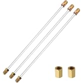 3PCS 3/16 Rear Brake Line,16 Inch Steel Brake Line with Inverted Dual Connectors &amp; 2 Brakes Lines Fittings,Essential Brakes Lines Repair Kit Car Accessories for Cars,Trucks,SUVs