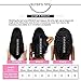 Rechoo 7A Grade Mixed Length Brazilian Remy Hair Extension Weave 3 Bundles 300g - Natural Black, (16