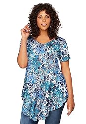 Roaman's Women's Plus Size Swing Ultra Femme Tunic