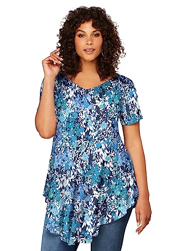 Roaman's Women's Plus Size Swing Ultra Femme Tunic