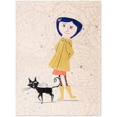 Collectibles Coraline Movie Bedding Super Soft Cozy Plush Throw, 46 in x 60 in, (Officially Licensed Product) by Franco