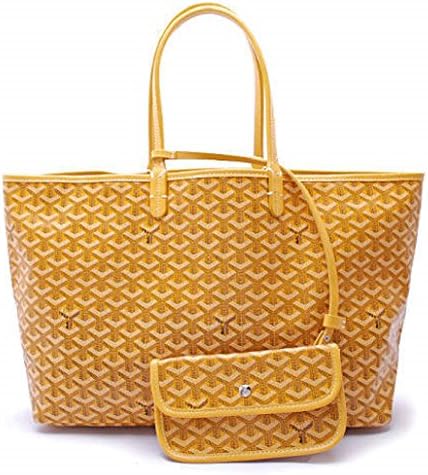Elqua Lady Tote Shoulder Bag With Matching Wallet (Yellow)