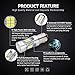 ANTLINE Extremely Bright 1157 1157A 2057 2357 7528 2057A BAY15D 21-SMD 2835 Chipsets 1260 Lumens LED Bulb Replacement White for Car Backup Reverse Brake Tail Turn Signal Lights Bulbs DRL (Pack of 4)
