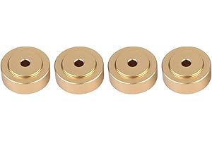WENDRY Aluminum Alloy Anti Vibration Amplifier Feet, 4PCS Speakers Stand Feet Shock Absorber Amplifier Pads Feet (20 * 8mm)(Gold)