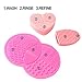 Makeup Brush Cleaning Mat, Esarora Makeup Brush Cleaner Set of 3 Mini Cosmetic Brush Cleaner Mat Portable Washing Tools (Pink)