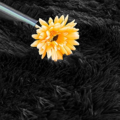LOCHAS-Ultra-Soft-Indoor-Area-Rug-Shaggy-Bedroom-Living-Room-Carpets-for-Kids-Nursery-Room-53-x-75-Feet-Black