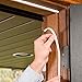 Loobani Self Adhesive EPDM Doors and Windows Draught Excluder Foam Seal Strip Soundproofing Collision Avoidance Rubber Weatherstrip 3/8-Inch x 1/4-Inch x 2.5-Meters, 2 Seals(Coffee)