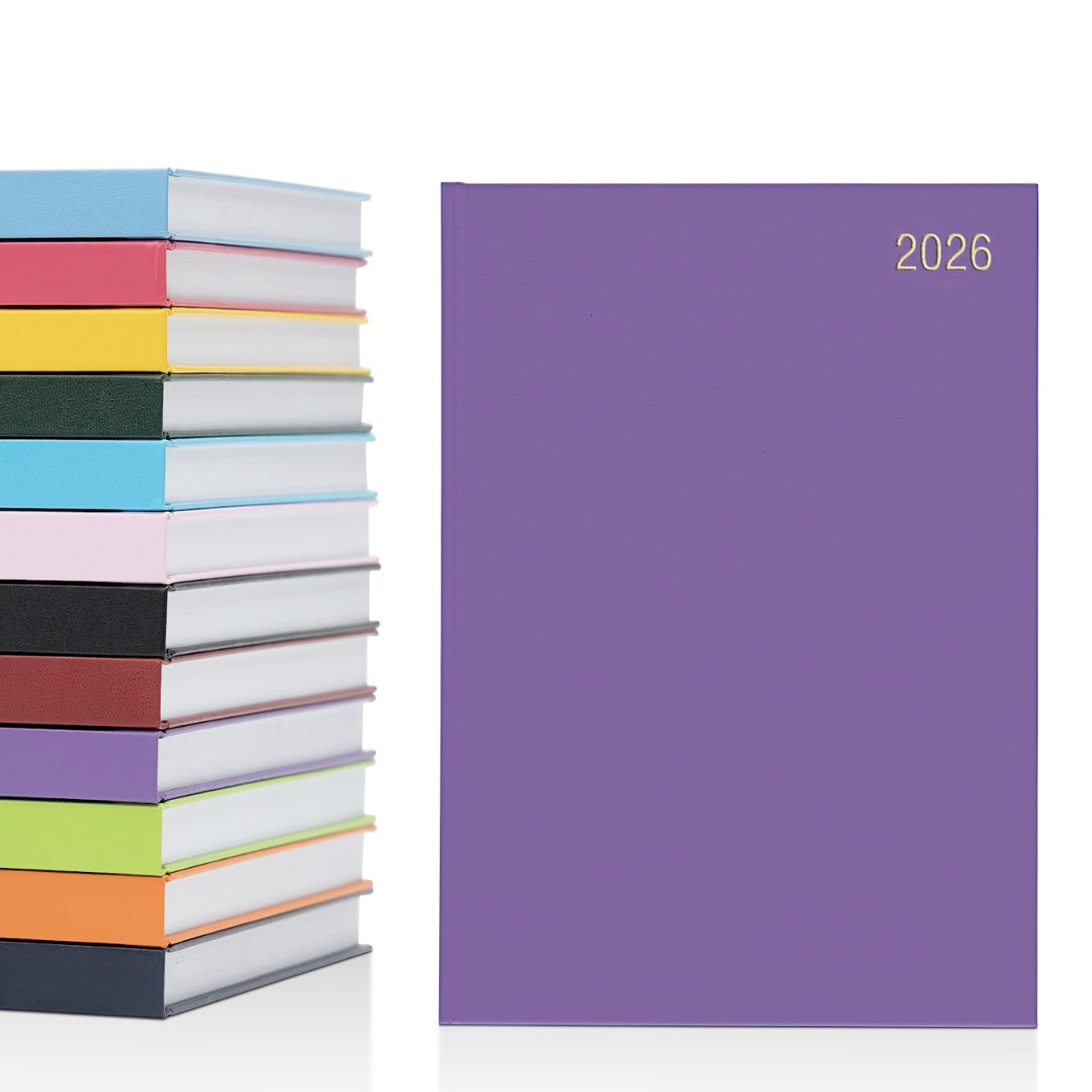 evelay 2026 Diary A5 Week to View Hardback Planner Organiser Journal Notebook for School Home Office Personal Use (A5, Purple) — image 1
