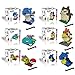 6 Boxes Diamond Block Pokemon Miniature Building Blocks Parent-child Games Children's Educational Toys Blastoise, Lapras, Etc